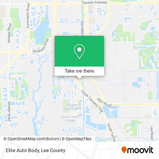 Mapa de Elite Auto Body
