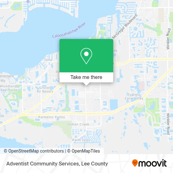 Adventist Community Services map