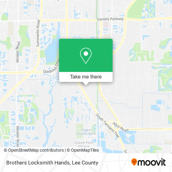 Brothers Locksmith Hands map
