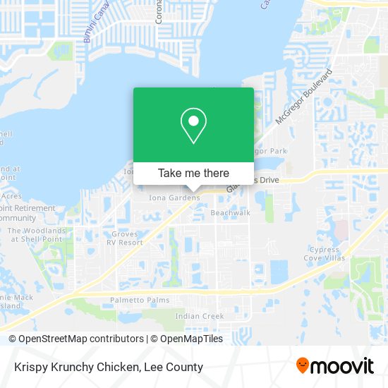 Krispy Krunchy Chicken map