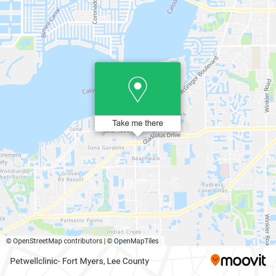 Mapa de Petwellclinic- Fort Myers