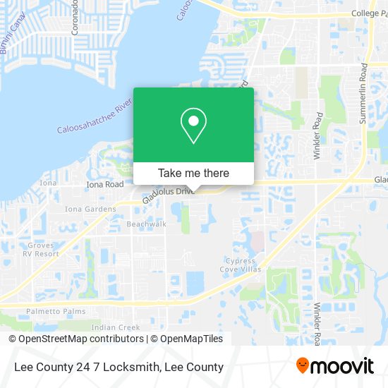 Mapa de Lee County 24 7 Locksmith