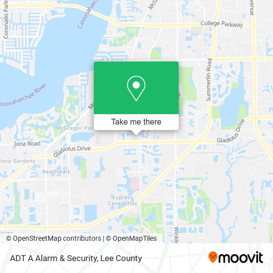 Mapa de ADT A Alarm & Security