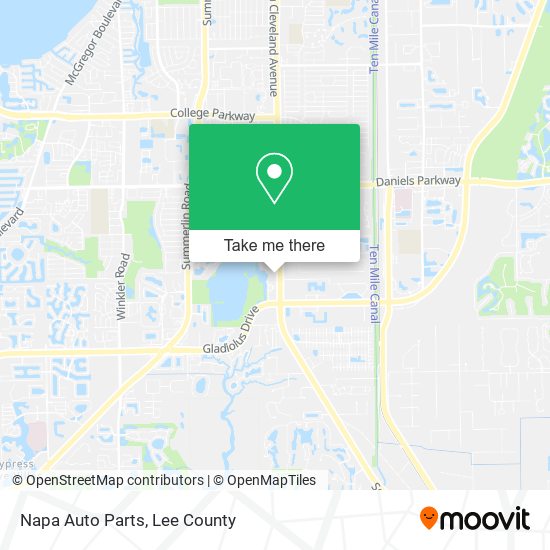 Napa Auto Parts map