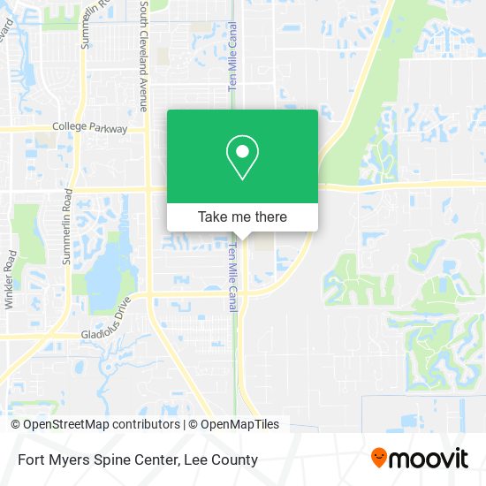 Mapa de Fort Myers Spine Center