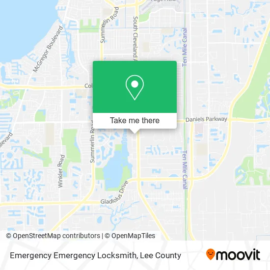 Emergency Emergency Locksmith map