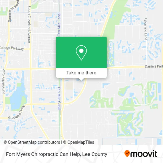 Fort Myers Chiropractic Can Help map