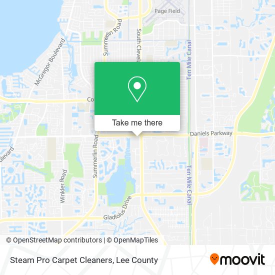 Steam Pro Carpet Cleaners map