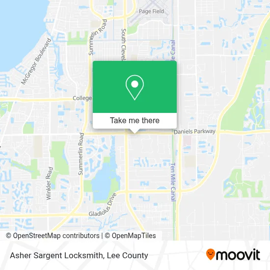 Asher Sargent Locksmith map