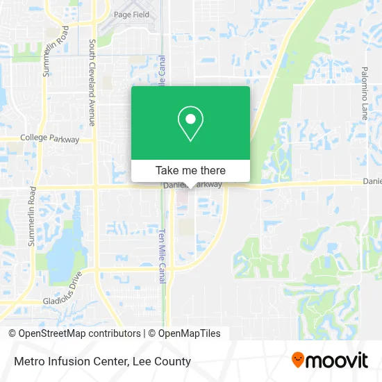 Metro Infusion Center map