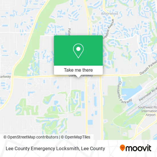 Lee County Emergency Locksmith map