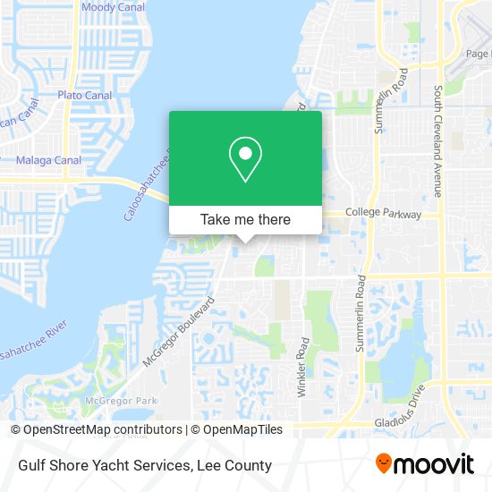 Gulf Shore Yacht Services map