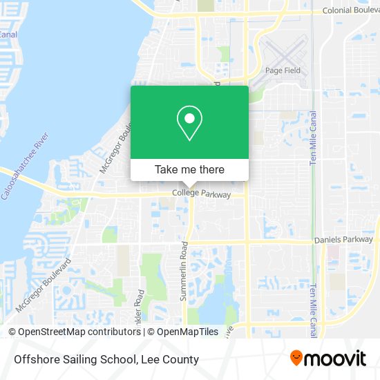 Offshore Sailing School map