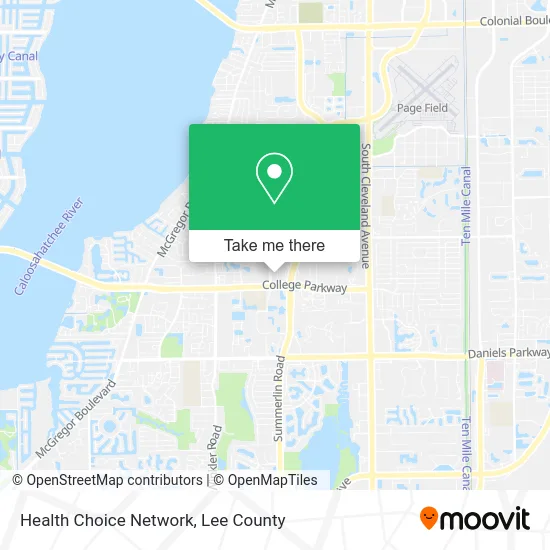 Health Choice Network map