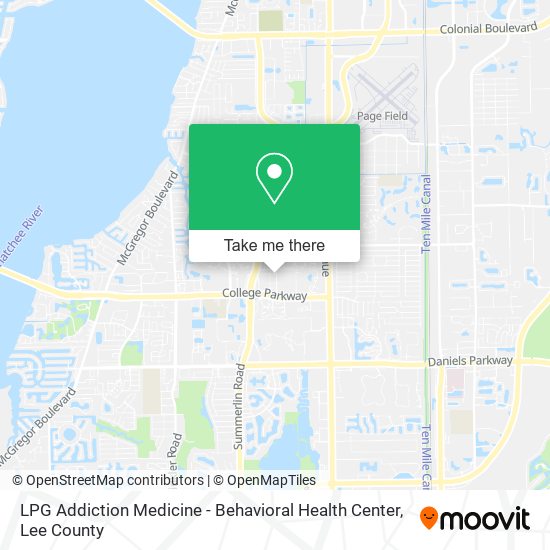 Mapa de LPG Addiction Medicine - Behavioral Health Center