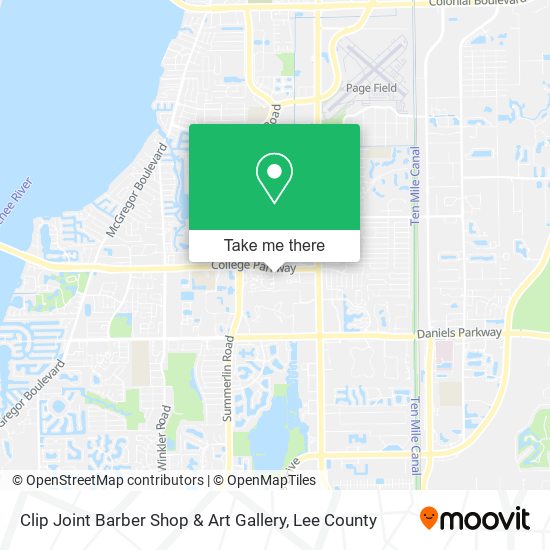 Clip Joint Barber Shop & Art Gallery map
