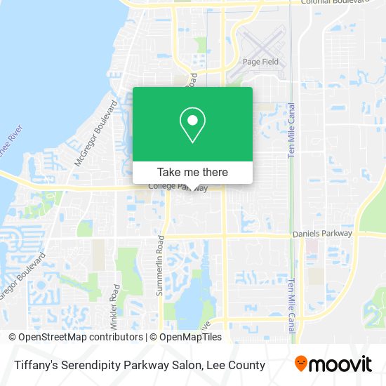 Tiffany's Serendipity Parkway Salon map