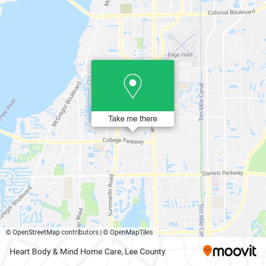 Heart Body & Mind Home Care map