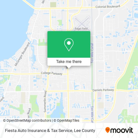 Fiesta Auto Insurance & Tax Service map