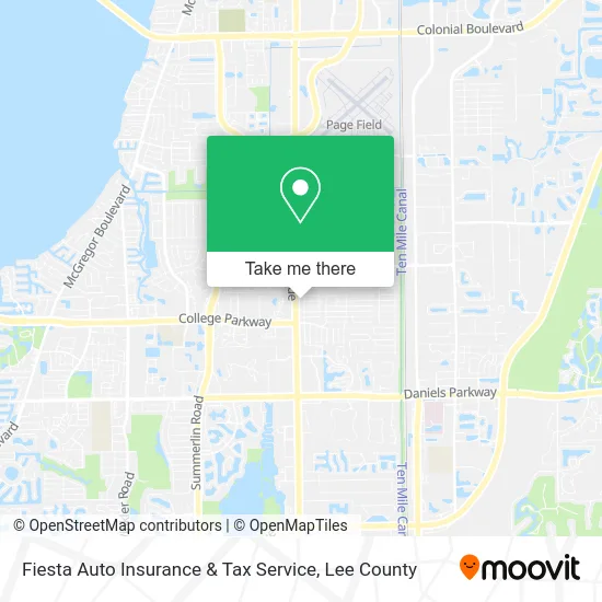 Fiesta Auto Insurance & Tax Service map