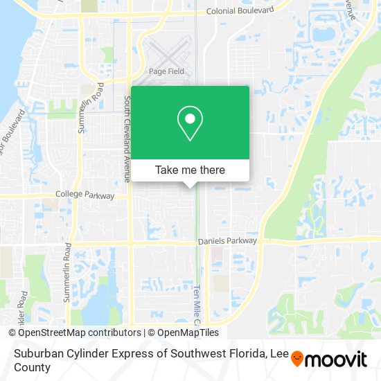 Suburban Cylinder Express of Southwest Florida map