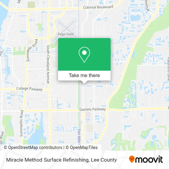 Miracle Method Surface Refinishing map