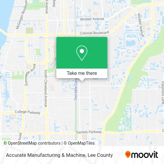 Accurate Manufacturing & Machine map