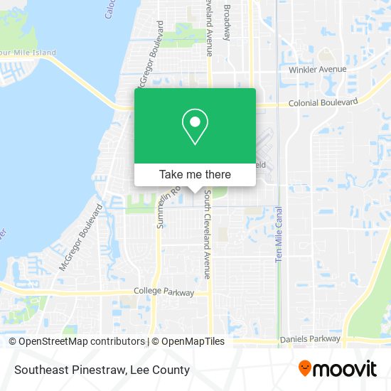 Mapa de Southeast Pinestraw