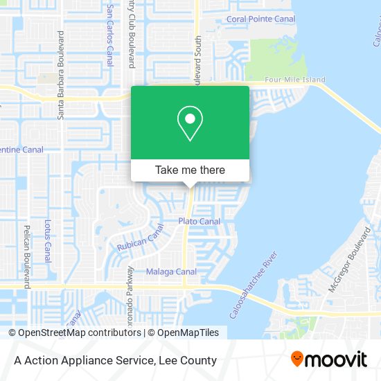 Mapa de A Action Appliance Service