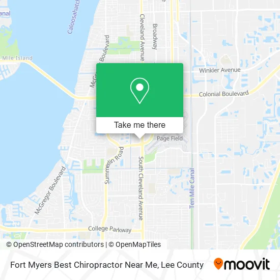 Fort Myers Best Chiropractor Near Me map