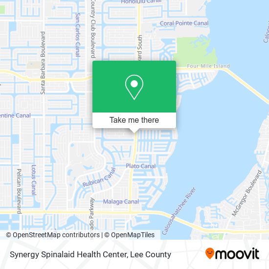 Synergy Spinalaid Health Center map
