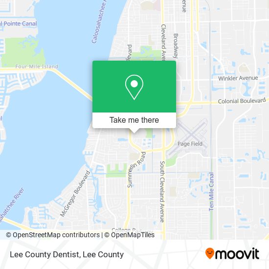 Mapa de Lee County Dentist