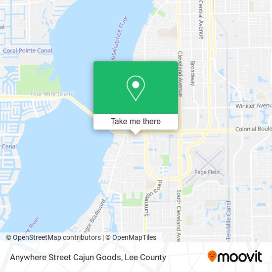 Anywhere Street Cajun Goods map