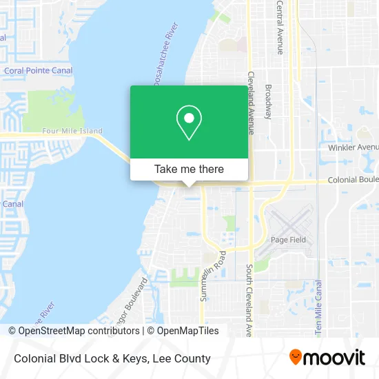 Colonial Blvd Lock & Keys map