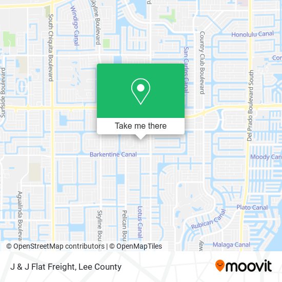 J & J Flat Freight map