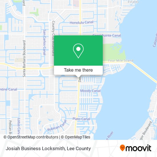 Josiah Business Locksmith map