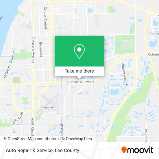 Auto Repair & Service map