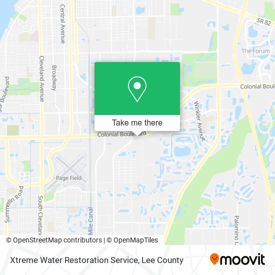 Xtreme Water Restoration Service map