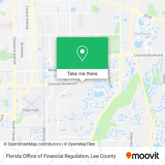 Florida Office of Financial Regulation map