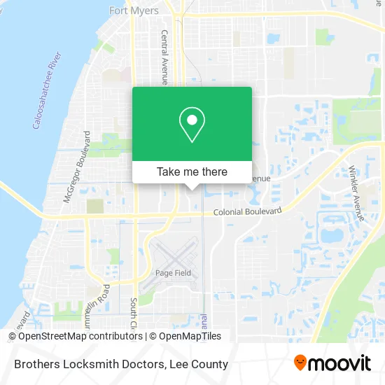 Brothers Locksmith Doctors map