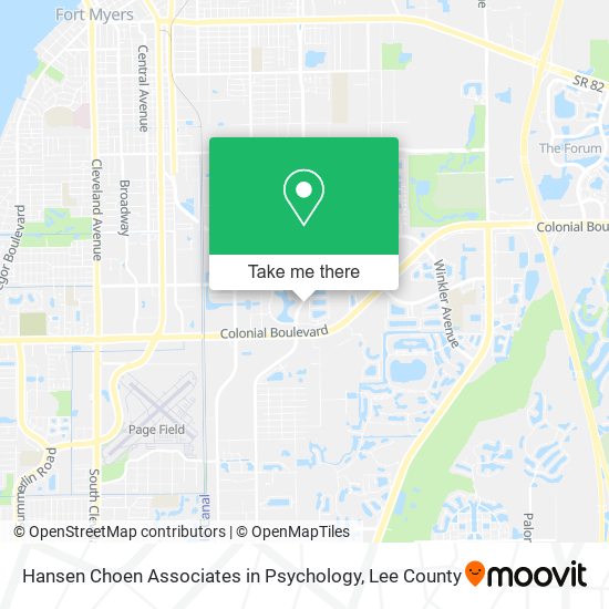 Hansen Choen Associates in Psychology map