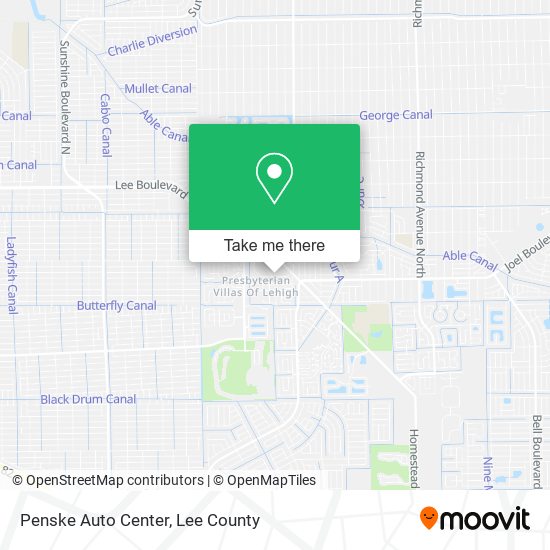 Mapa de Penske Auto Center