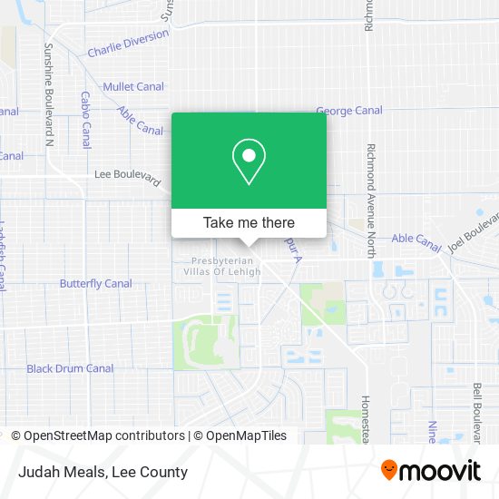 Judah Meals map