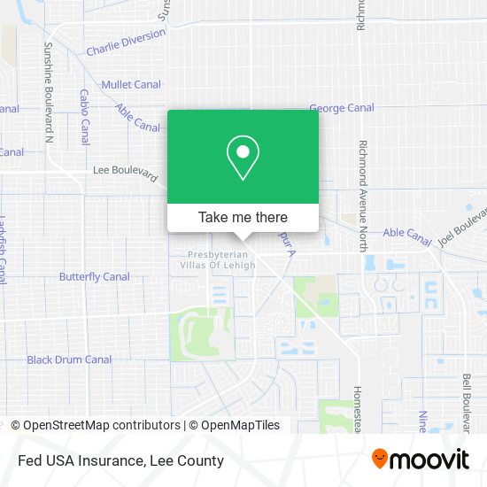Mapa de Fed USA Insurance