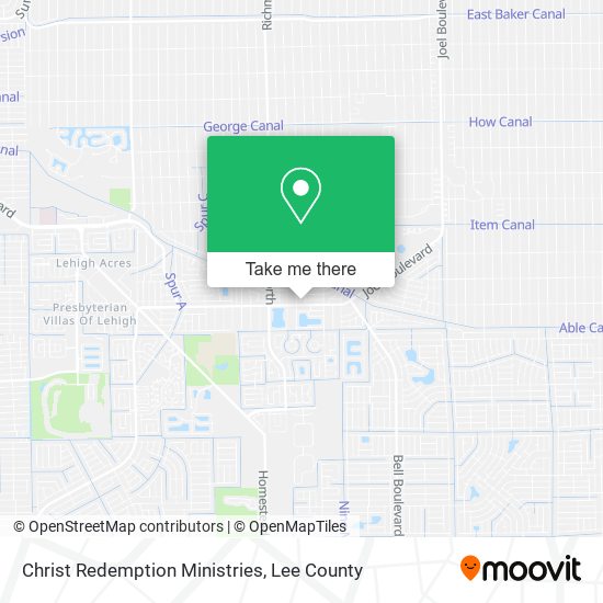 Mapa de Christ Redemption Ministries