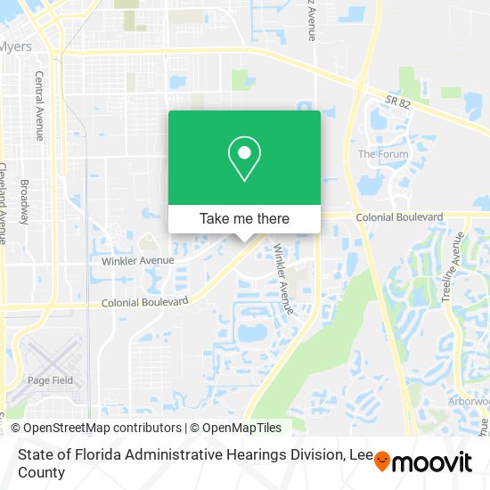 Mapa de State of Florida Administrative Hearings Division