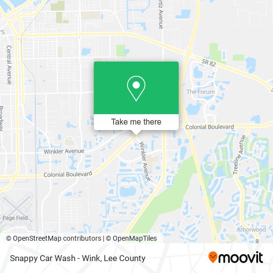 Snappy Car Wash - Wink map