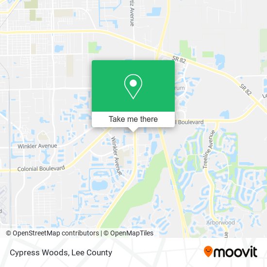 Mapa de Cypress Woods