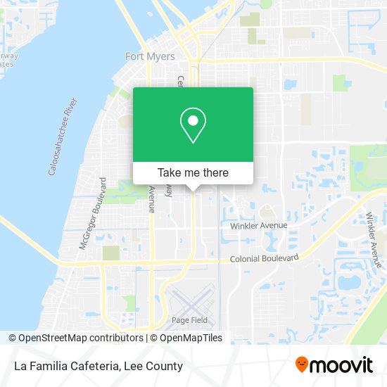 Mapa de La Familia Cafeteria