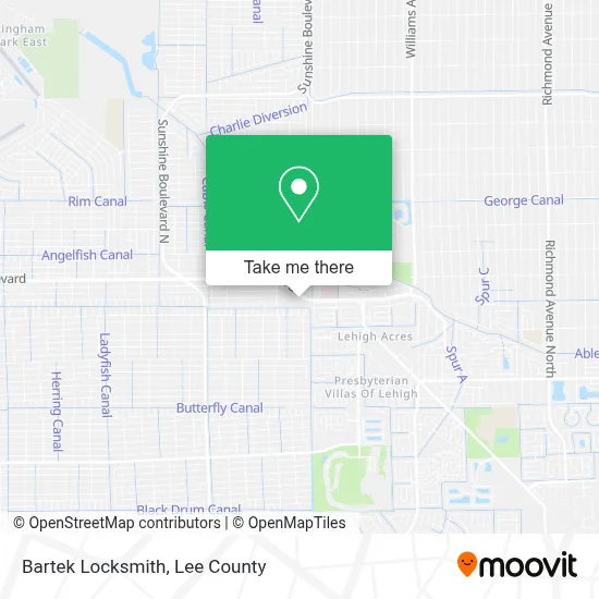 Bartek Locksmith map